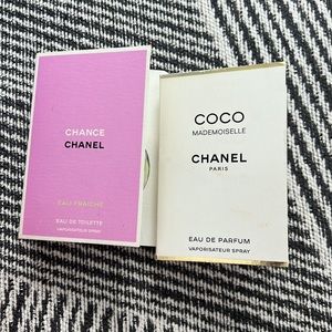 Chance Chanel and Coco Chanel Perfume Samples